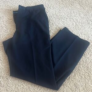 Haggar Mens Dark Navy Dress Pants